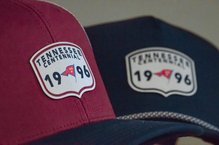 Course logo branded baseball hats